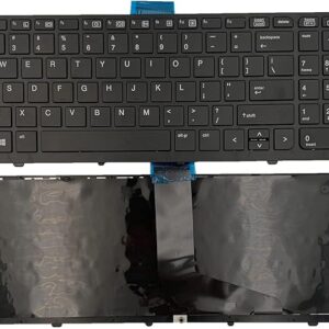 Laptop Replacement Keyboard for HP ZBOOK 15 17 G1 G2 PK130TK1A00 SK7123BL No Pointer and no Backlit New US Layout Black