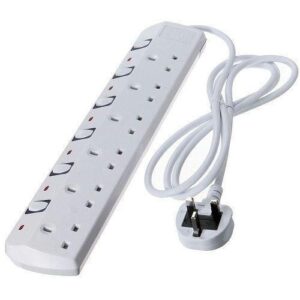 Power Extension Cables 6 Way 5 Metre  Long /USB Surge Protection