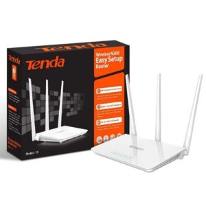 tenda N300 Wireless Wi-Fi Router With High Power 5dBi Antennas, (F3)