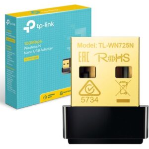 TP Link TP-Link 150 Mbps Wireless Nano USB Adapter, 2.4 GHz, Wi-Fi Dongle for Windows11/ 10/7/8.1/8/XP/ Mac OS 10.9-10.14 Linux Kernel 2.6.18-4.4.3 (TL-WN725N)