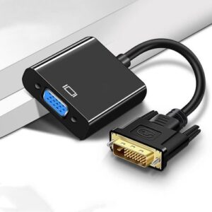 DVI-D to VGA Adapter, DVI Plug VGA Female Adapter Digital Analog Converter Cable DVI-D 24+1 Plug