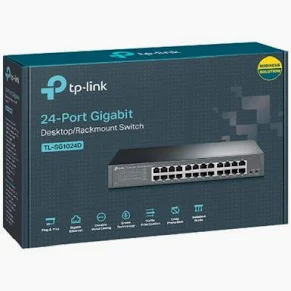TPLink 24-Port Gigabit Desktop/Rackmount Switch – TP-LINK TL-SG1024D Unmanaged, Plug And Play